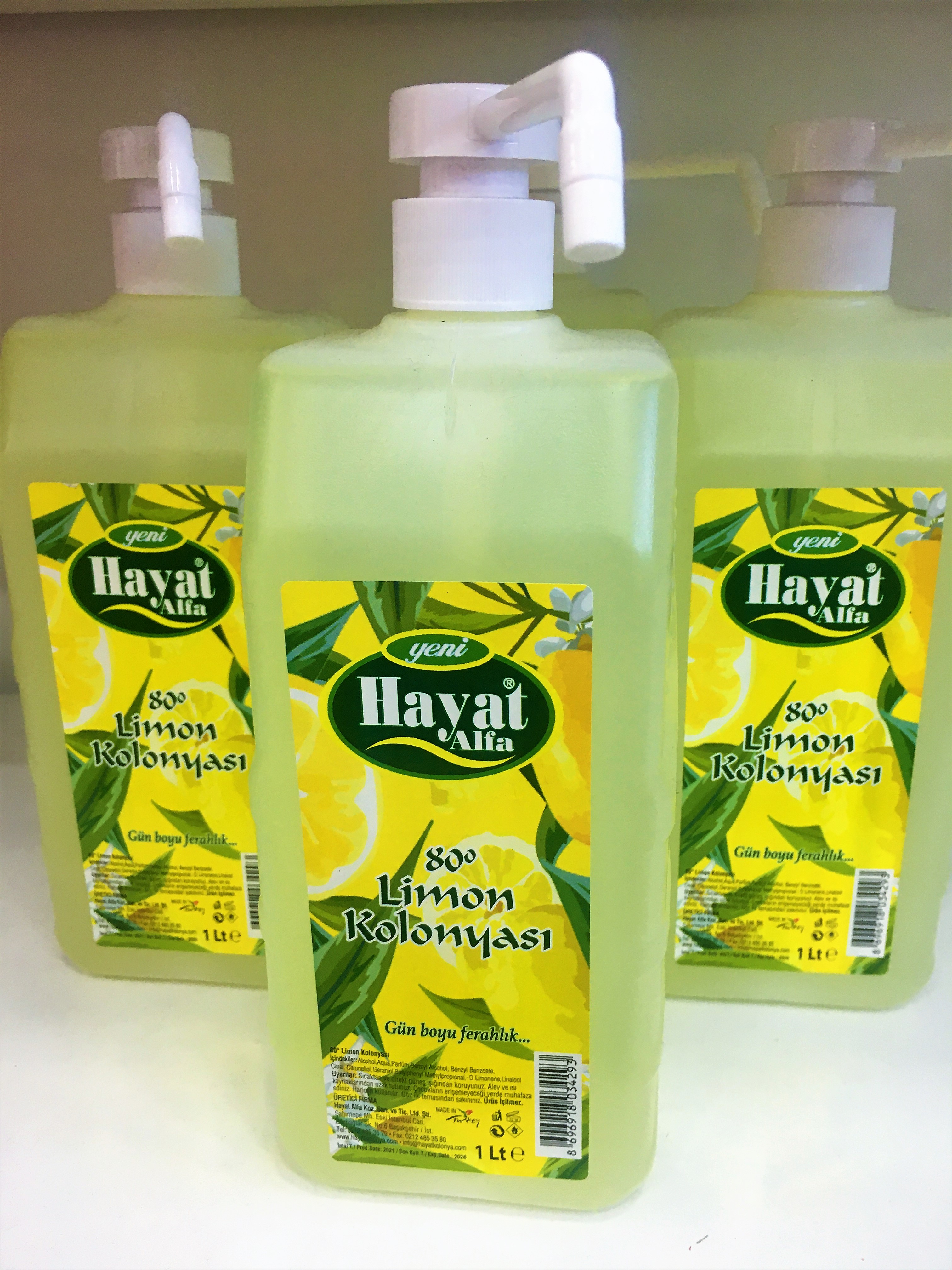 HAYAT POMPALI KOLONYA 1LT  KL:12